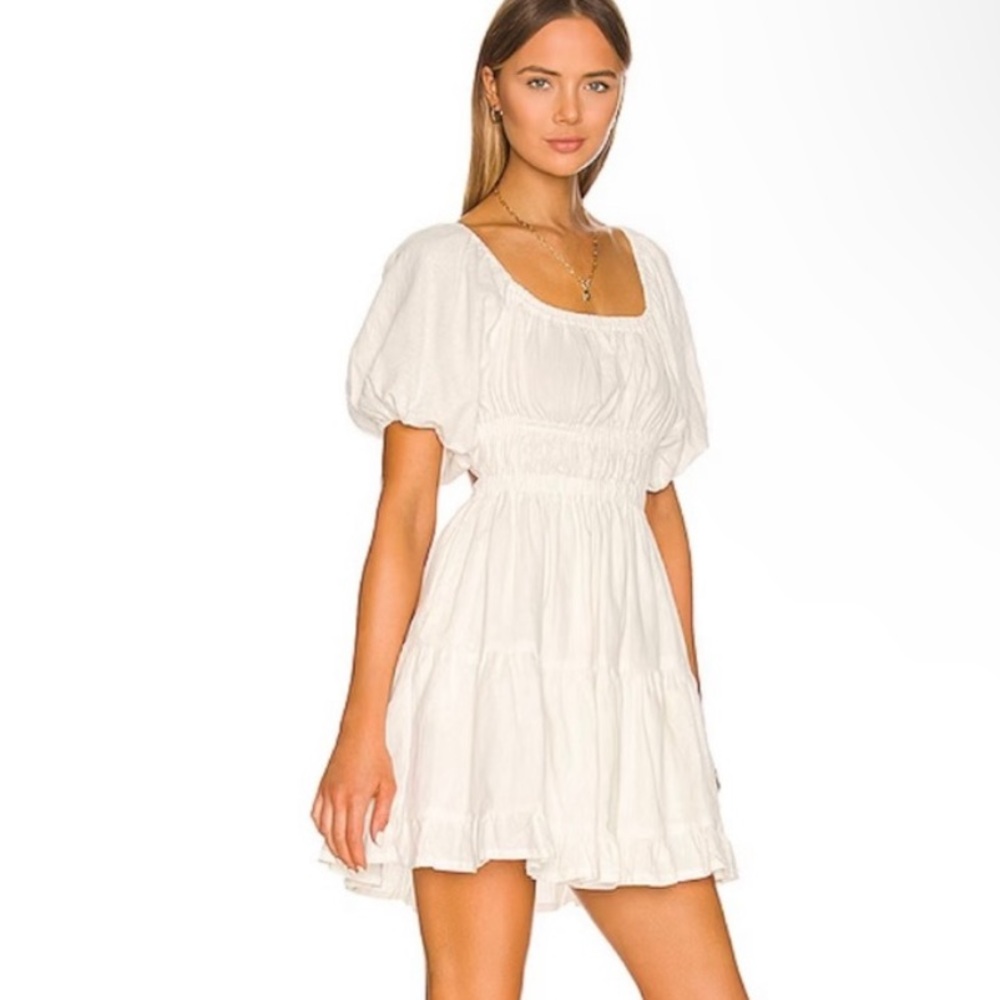 NWT Cleobella Olive Mini Dress Ivory size medium - Picture 3 of 4